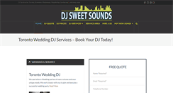 Desktop Screenshot of djsweetsounds.com